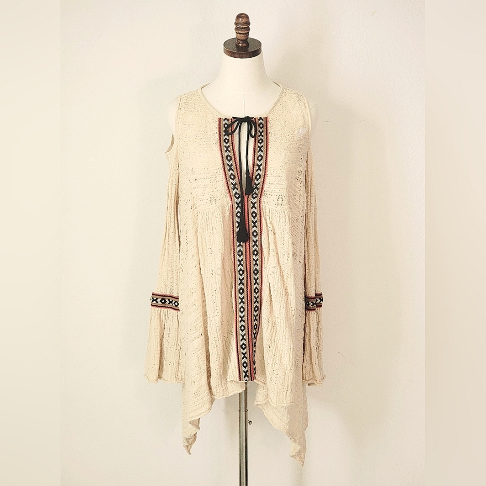 Free People Tribal Crochet Boho Dress